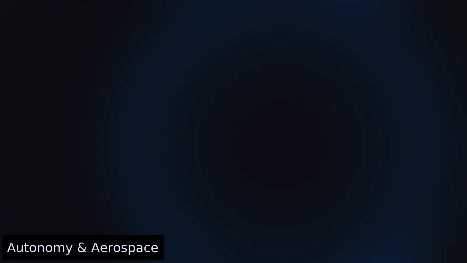 Autonomy & Aerospace